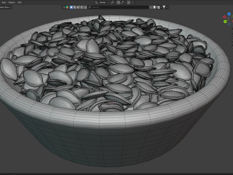 Pumpkin seed bowl 3D मॉडल
