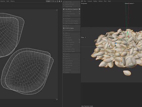 Pumpkin seed pile Modelo 3D