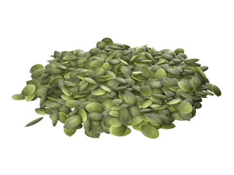 Pumpkin seed peeled pile 3D मॉडल