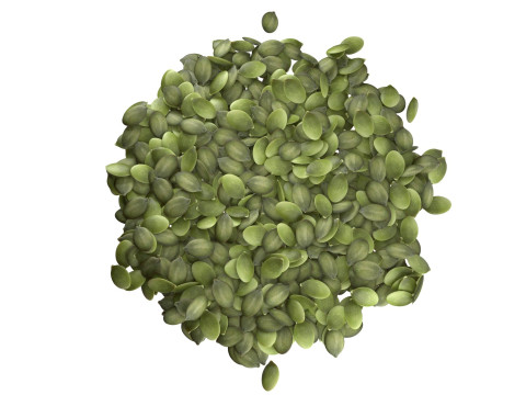 Pumpkin seed peeled pile Modelo 3D