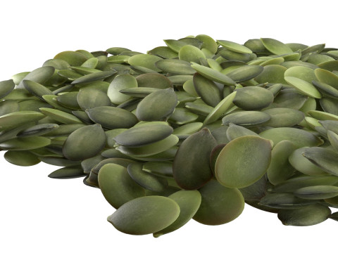 Pumpkin seed peeled pile Modelo 3D