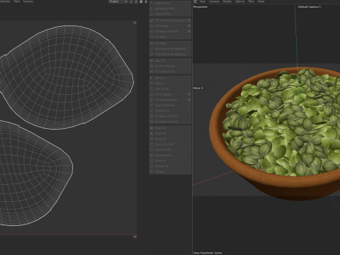 Semillas de calabaza peladas Modelo 3D