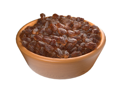 Orange raisins bowl 3D-Modell