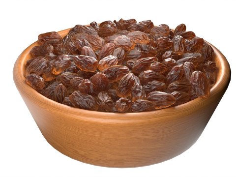 Orange raisins bowl 3D-Modell