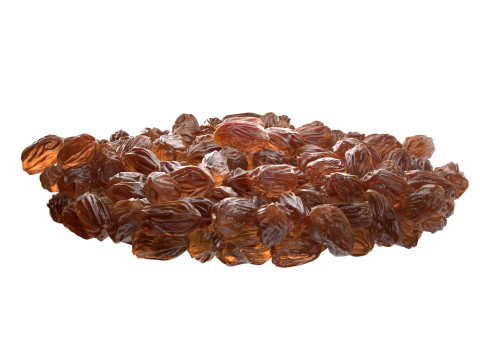 Orange raisins bowl 3D-Modell