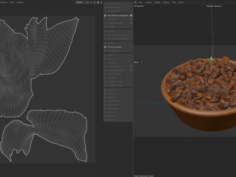 Orange raisins bowl 3D-Modell