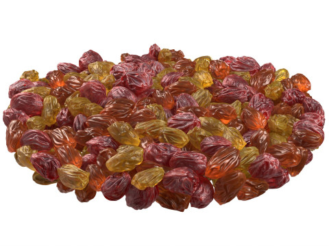 Raisins mix bowl Modelo 3D