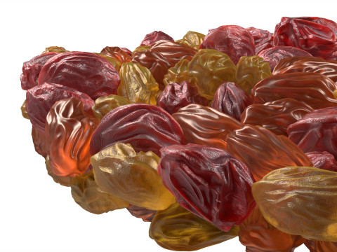 Raisins mix bowl Modelo 3D