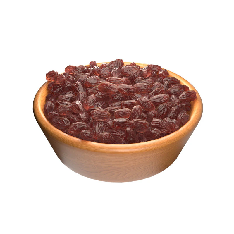 Raisins red bowl 3D Model .c4d .max .obj .3ds .fbx .stl .blend
