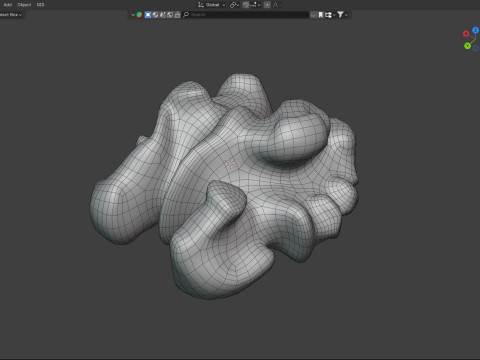 Walnut kernel v4 3D Модель