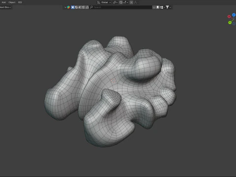 Walnut kernel v4 3D Model