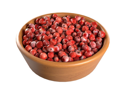 Red dried peppercorn bowl 3D मॉडल