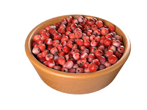 Red dried peppercorn bowl 3D Model