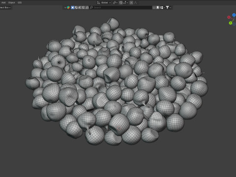 Red dried peppercorn bowl 3D Model