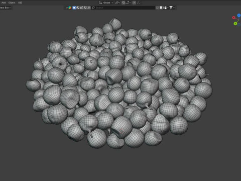 Red dried peppercorn bowl 3D Model
