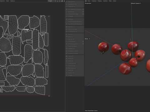 Red dried peppercorn pile Modelo 3D