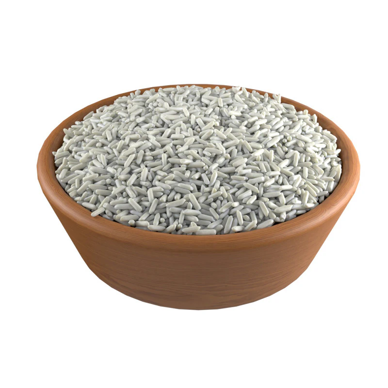 Raw white rice bowl 3D Model .c4d .max .obj .3ds .fbx .stl .blend