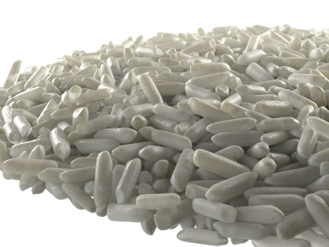 Raw white rice bowl 3D Modell