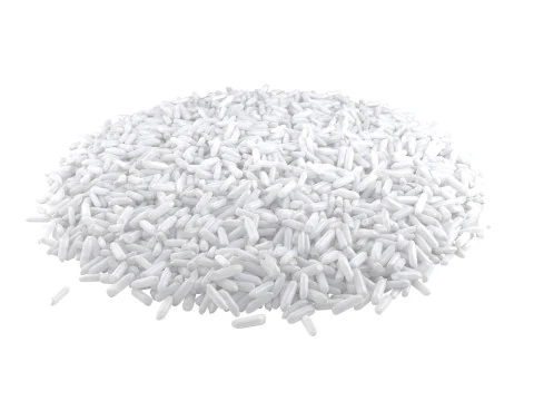 Tas de riz blanc cru Modèle 3D