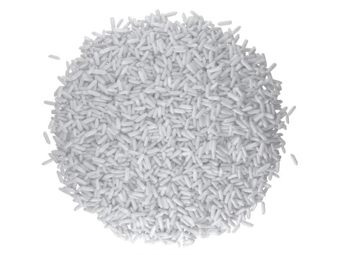 Raw white rice pile Modello 3D