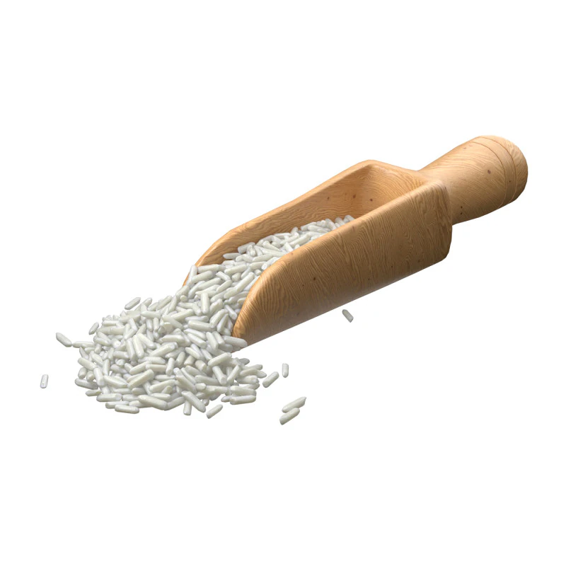 Raw white rice scoop 3D Model .c4d .max .obj .3ds .fbx .stl .blend