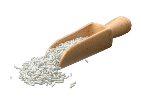 Ложка сырого белого риса 3D Модель