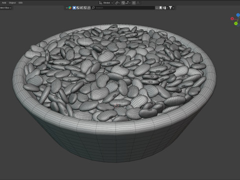 Roman Beans Model 3D