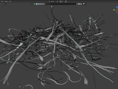 Pila de azafr&aacute;n Modelo 3D