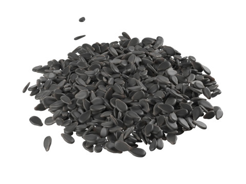 Sesame seed black pile 3D मॉडल