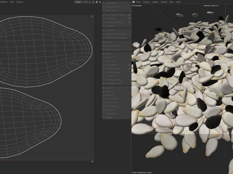 Sesame seed mix pile 3D Model