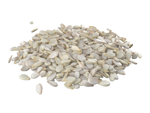 Sesame seed white pile 3D 模型