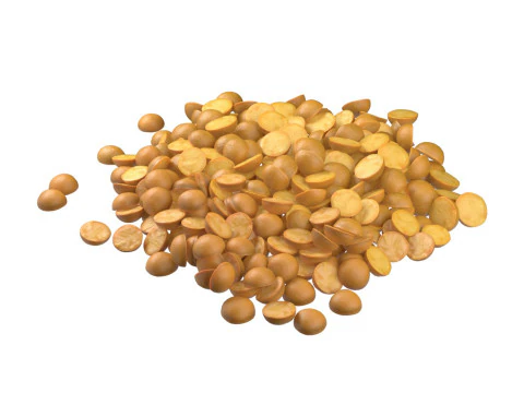 Pila de frijol mungo dividida Modelo 3D