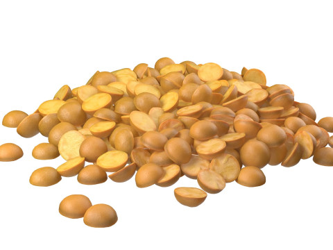Split mung bean pile 3D Model