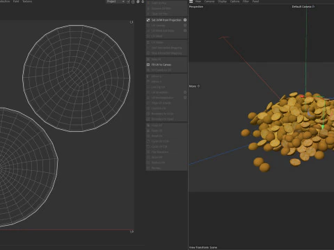 Split mung bean pile 3D Model