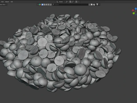 Dzielona miska na fasolę Mung Model 3D