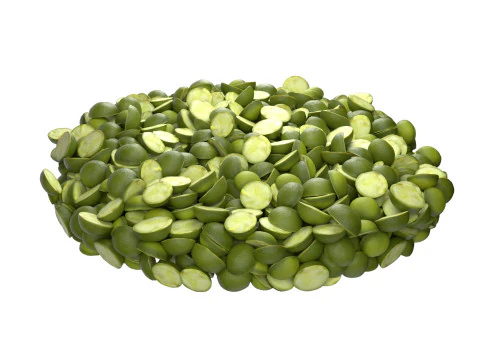 Taz&oacute;n de guisantes partidos Modelo 3D