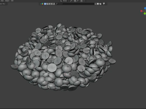 Taz&oacute;n de guisantes partidos Modelo 3D