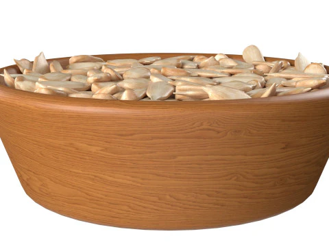 Sunflower seed bowl 3D Model