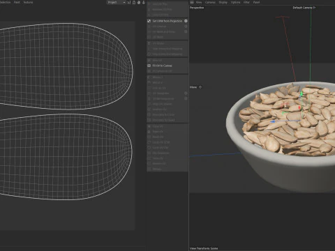 Sunflower seed bowl 3D Model