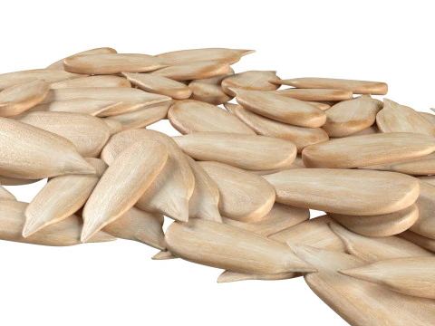 Sunflower seed pile v1 3D Model