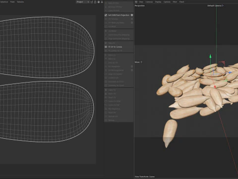 Sunflower seed pile v1 3D Model