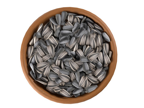 Sunflwoer seed bowl v2 Modello 3D