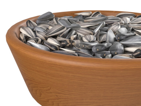 Sunflwoer seed bowl v2 Modello 3D