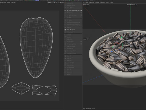 Sunflwoer seed bowl v2 Modello 3D