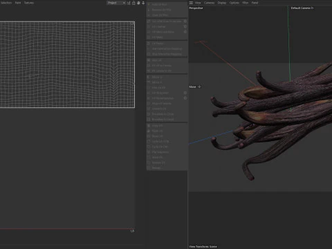 Vanilla Sticks Bunch pile 3D Model