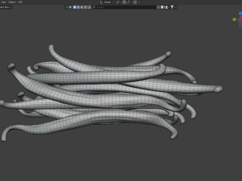 Vanilla Sticks Bunch pile 3D Модель