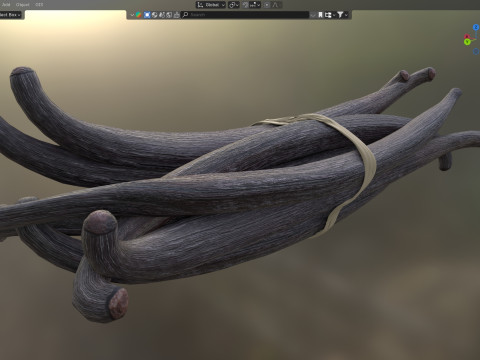 Vanilla Sticks Bunch v1 3D Model
