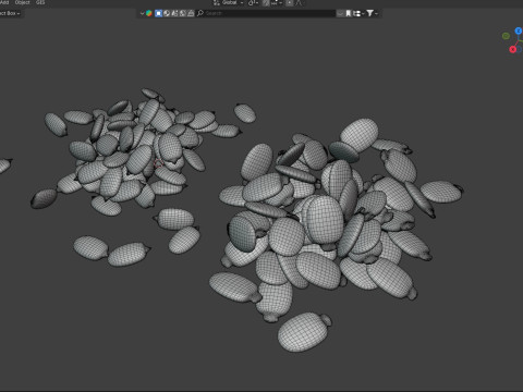 Watermelon seed Pile Modèle 3D