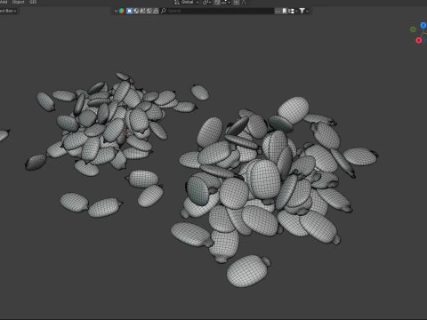 Watermelon seed Pile 3D Model