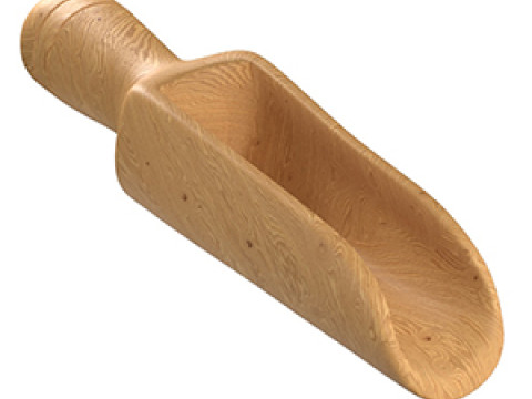 Wooden scoop 3D Модель